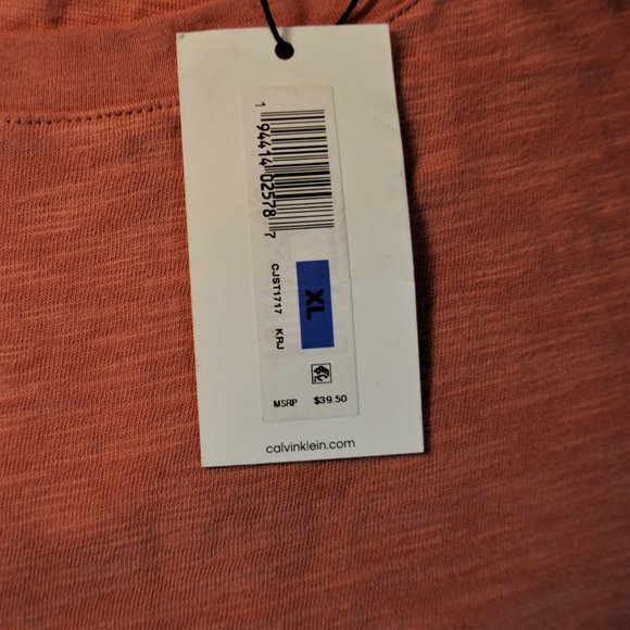 CALVIN KLEIN WOMEN'S XL PINK SHORT SLEEVE TOP NWT - Picture 3 of 5